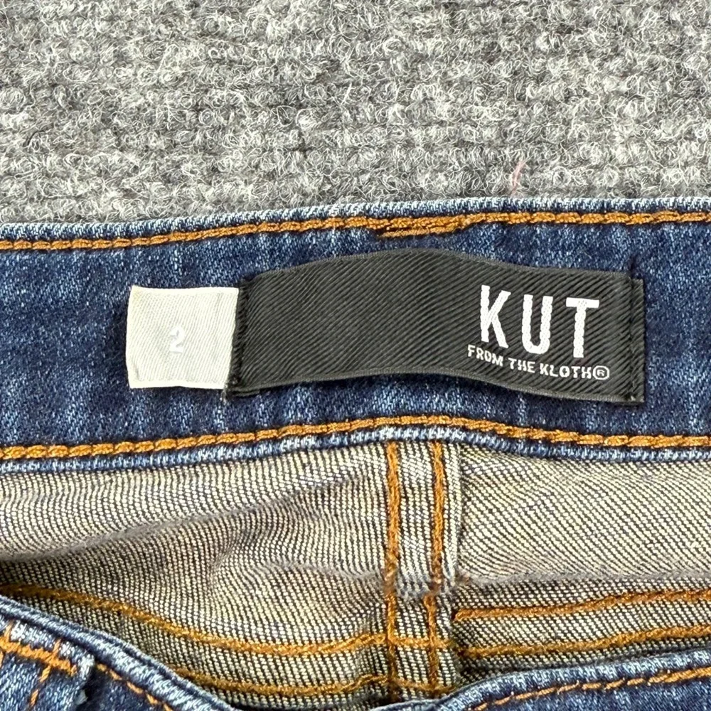 KUT from the Kloth Connie Jeans Size 2 Ankle Skinny Dark Wash Zip Ankle  Women's